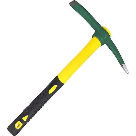 Mockock avec poignée en plastique Pioche Pick Mockock Pick AxHoe pour jardin parterres de fleurs plantes prospection camping (vert)