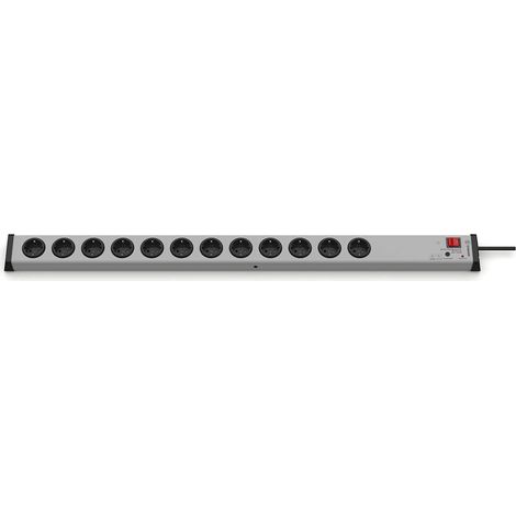 Ehmann 0207x00122301 Multipresa con protezione da sovratensioni 12 scomparti Grigio Schuko 1 pz. (1/5)