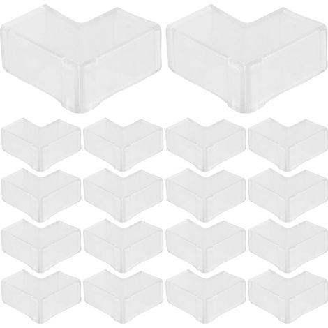 Protections d'angle Mikikit en plastique noir pour aquarium meubles (1/5)