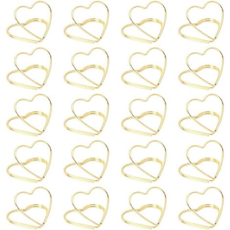 Portacarte da tavolo, portacarte segnaposto, portafoto, in metallo, porta-note, portacarte per sedie, per decorare matrimoni, compleanni, ristoranti (1/4)