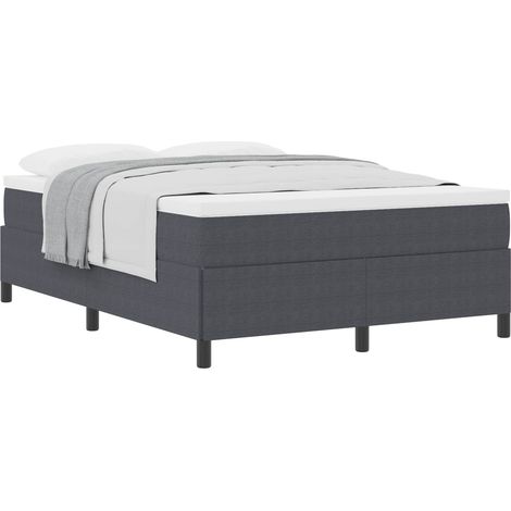 Maison Exclusive - Boxspringbett Dunkelgrau 160 x 200 cm Cordstof