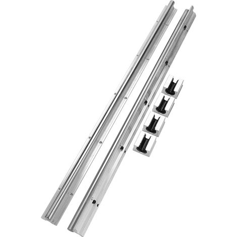 2 Stück SBR16-750mm 16mm Linearführungswellenschiene, 4 SBR16UU Lagerblöcke, CNC-Teile (1/5)