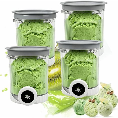 Eisbecher und Deckel kompatibel mit Ninja Creami Swirl NC700 NC701 (1/5)