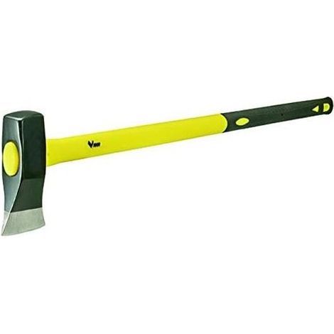 Vigor 6512335 Mazza Spaccalegna Acciaio Forgiato Temperato DIN 7287 Manico Sintetico 90 cm 3.5 Kg Impugnatura Ergonomica (1/2)