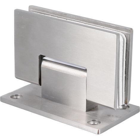 Charnières De Porte, Charnières De Porte De Douche en Verre, Charnières De Porte De Douche à Double Ouverture en Acier Inoxydable à 90 Degrés pour Vitrine D'armoire De Salle De Bain(9x7x5cm) (1/5)