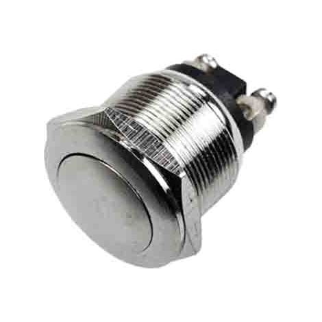 Metalltaster 2A 250V Chrom