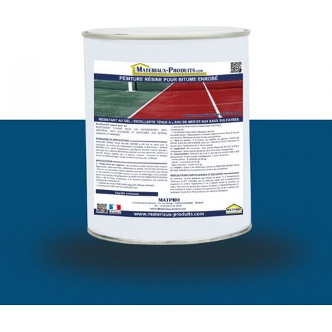 Peinture résine pour bitume enrobé - 36 Kg Bleu marine - MATPRO