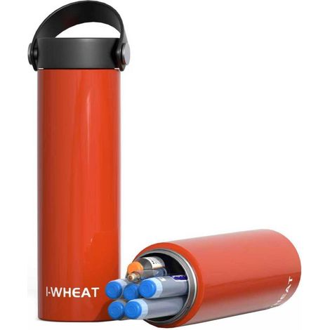 Insulin Kühltasche für 3-5 Pens, Medikamenten Kühlbox mit 2 Kühlakkus, Orange (1/5)