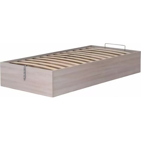 letto singolo contenitore "bed box" olmo naturale 90x190 cm (1/4)
