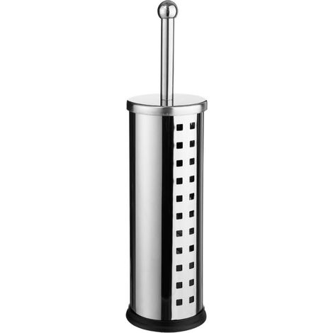 Toilet Brush with Stainless Steel Holder – Hygienic Long Handle Toilet Brush (1/5)