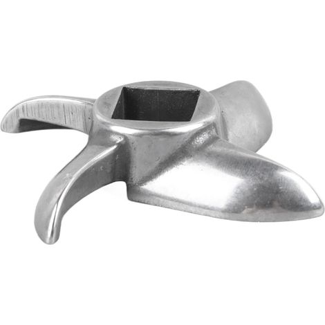 Lame de hachoir à viande type 12 en acier inoxydable, couteau à hacher en forme de croix (1/5)