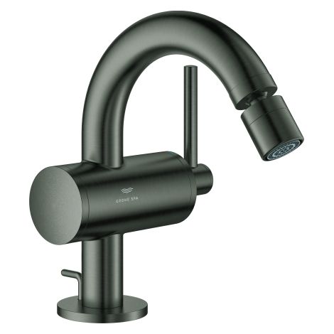 Einhand-Bidetbatterie Atrio 24364 hard graphite gebürstet (1/4)