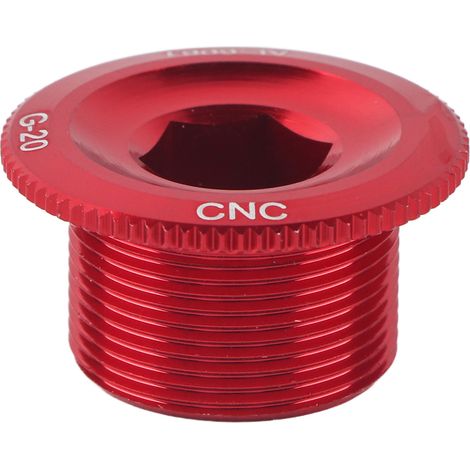 GUB Durable en alliage d'aluminium vélo pédalier manivelle fixation boulon vis (rouge) (1/5)