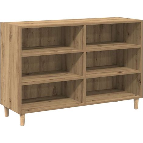 Buffet Meuble de rangement chêne artisanal 103,5x35x70 cm bois d'ingénierie (1/5)