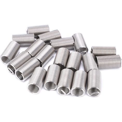 Packung mit 20 Gewindeeinsätzen (Außen-/Innengewinde), Reduziermuttern, Befestigungselemente aus Edelstahl M14x23D (1/5)
