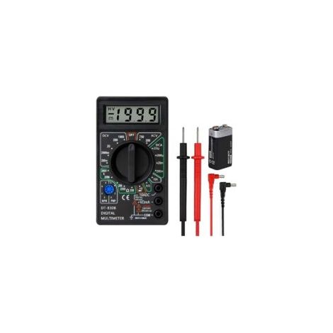 Multimètre numérique professionnel – Mesure tension, courant, résistance – Écran LCD 3 1/2 – Protection CAT III 1000V – Testeur avec cordons de test (1/4)