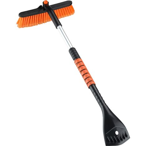 Grattoir à neige et brosse pour pare-brise de voiture, outil de déneigement extensible, détachable et portable pour pare-brise de voiture