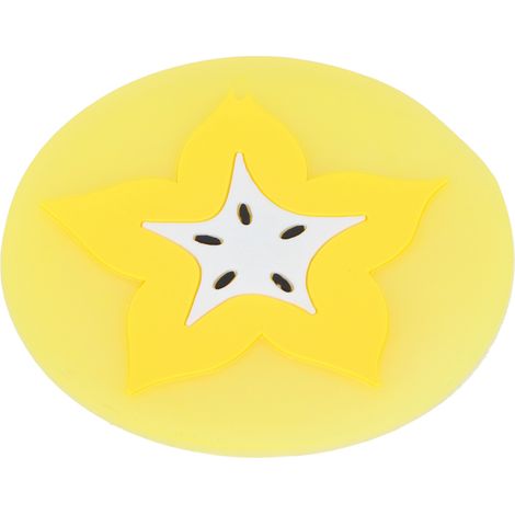 Dessous de verre en forme de fruit, set de table, porte-gobelets en silicone, accessoires de cuisine, carambole (1/5)