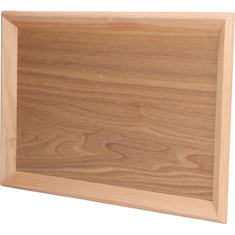 Minimalistisches, natürliches Teetablett, großes Serviertablett (40,5 x 30,5 cm) für Tee und Kaffee (1/5)
