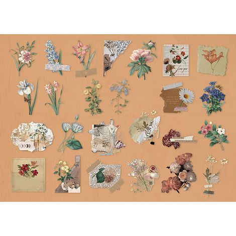Autocollants verres eau motif unique écriture visible déco durable pour carnets DIY artisanat (1/5)