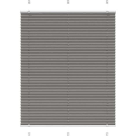 Plissee Anthrazit 105x150 cm Stoffbreite 104,4 cm Polyester