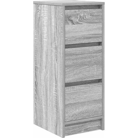 Maison Exclusive - Credenza Grigio Sonoma 29,5x34x76 cm in Legno Multistrato