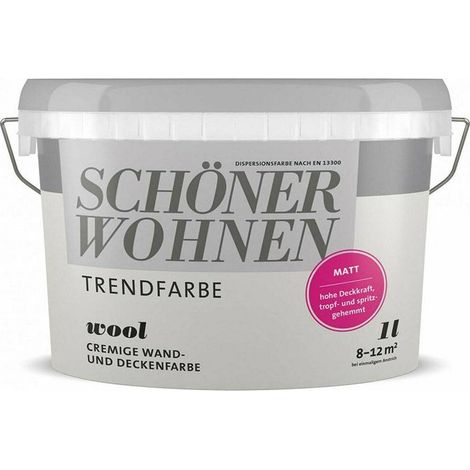 SW Trend Wandfarbe matt 1,0L Wool 9517