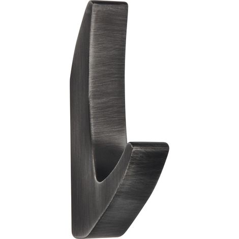 Mantelhaken Salina Breite 15 mm, Höhe 81 mm, Zinkdruckguss eisen gebürstet matt (1/4)
