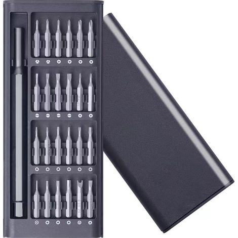 Kit tournevis chrome-vanadium – 24 embouts magnétiques – Précis portable – Réparation téléphone électronique (1/3)