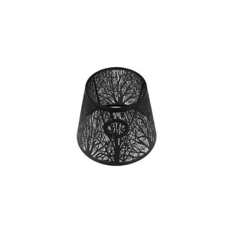 Abat-jour en métal noir E27 – Tambour moderne léger pour lampe de table – Installation facile dans chambre ou salon (1/4)