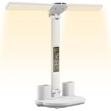 Lampe de Bureau Multifonctionnelle Lampes de bureau réglables pour bureau à domicile - Fournitures d'éclairage polyvalentes avec 3 modes de luminosité pour le bureau, la maison, la chambre (1/5)