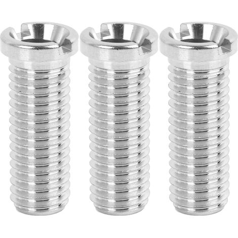 Lot de 3 vis creuses pour évier M12 x 35 mm en acier inoxydable pour vanne à panier filtrant, vis d'évier de 35 mm, vis creuse en acier inoxydable 304 pour évier de cuisine