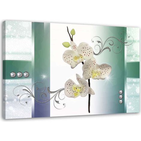 Cadre déco Orchidée Fleur Plante 90x60 (1/5)