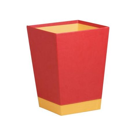 Rhodia 318923C poubelle Rectangulaire Simili-cuir Rouge, Jaune