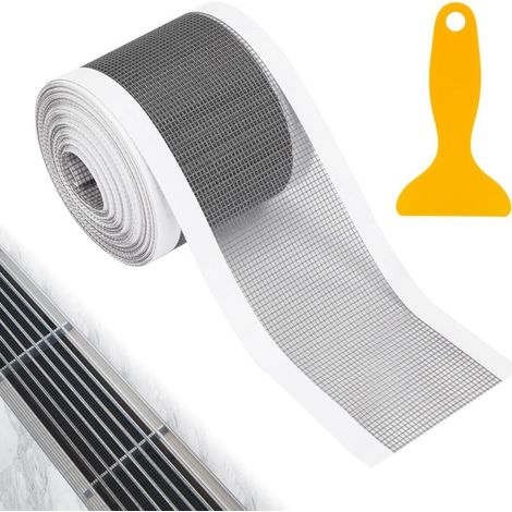 Filtre de Attrape-Cheveux, Filtre Autocollant de Drain de Plancher de Salle de Bain en Polyester, Jetables de Maille de Protection de Drain de Douche pour la Salle de Bain et la Cuisine, 10mx7c (1/5)