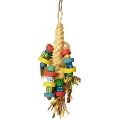 Fiesta - un giocattolo colorato e naturale per tutti i pappagalli (1/5)