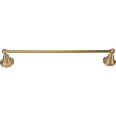 Barre à serviettes en cuivre, porte-serviettes mural style européen, tige unique multifonction pour salle de bain et WC (1/5)