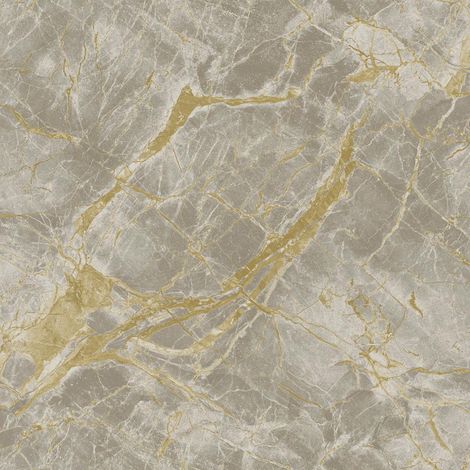 Holden Decor Portoro Marble Grey Gold Wallpaper Metallic Paste The Wall (1/4)