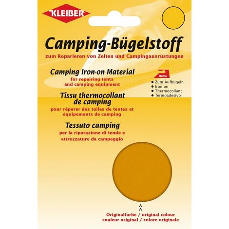 Kleiber Camping-Bügelstoff grau