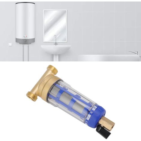 Filtre à eau domestique à rétrolavage avec interface à 6 points en cuivre pur (1/5)