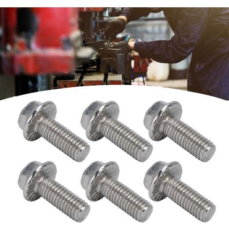 20 tornillos de cabeza hexagonal con brida M10x1.5, acero inoxidable A2-70 con junta, DIN 6921 - Paquete de 20 (1/5)