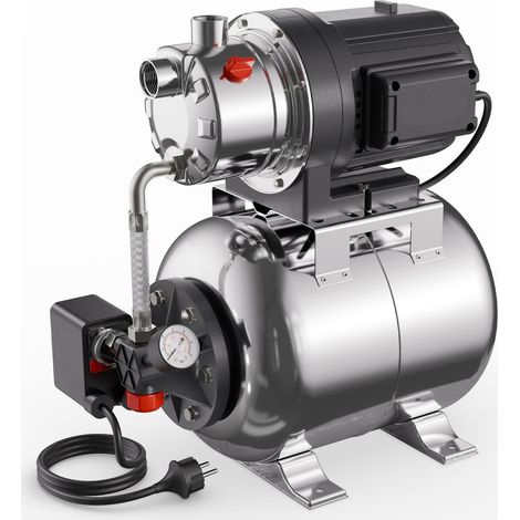 Suppresseur automatique domestique 1300W en acier inoxydable de 20 l idéal jardin et maison (1/5)