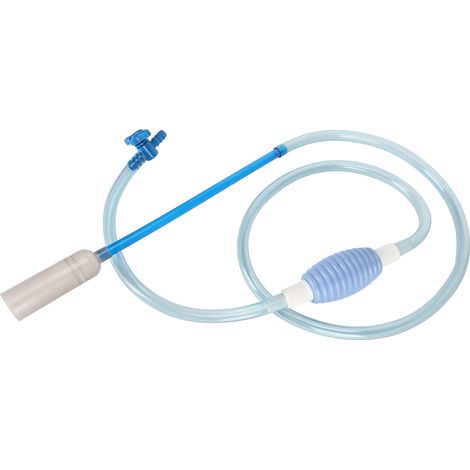 Nettoyeur manuel pour aquarium avec siphon et vanne de sortie, 2,6 m (8,5 pi). (1/5)
