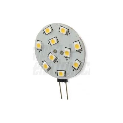LAMPADINA PIATTA 10 LED ATTACCO G4 2,2W B.F. (1/2)