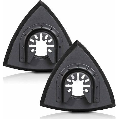 Patins de Ponçage Triangulaires Universels avec Fixation Velcro – Lot de 2 pour Ponceuses Orbitales et Angulaires (1/5)
