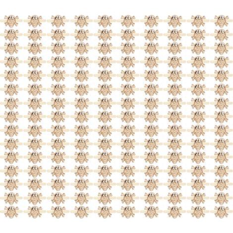 150 Pcs Rivets Tête de Mort Style Gothique, Accessoires Clous Stud pour Chaussures DIY, Vêtements et Sacs en Or (1/5)