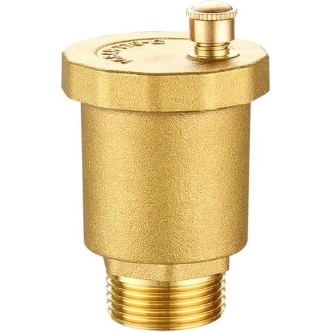 CCYKXA automatisches Entlüftungsventil aus Messing mit Außengewinde für Boiler, Heizkörper, Solarwarmwasserbereiter, Wassertank (DN20 1,9 cm)