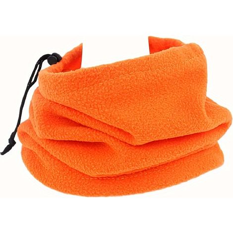 Cache-cou polaire ajustable pour femme, idéal pour l'automne et l'hiver, et bonnet de ski multifonctionnel trois en un. (1/5)