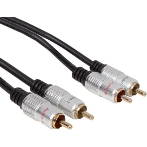 [JAMAIS UTILISE] Velleman Audiokabel Rca 5 Meter Koper Zwart