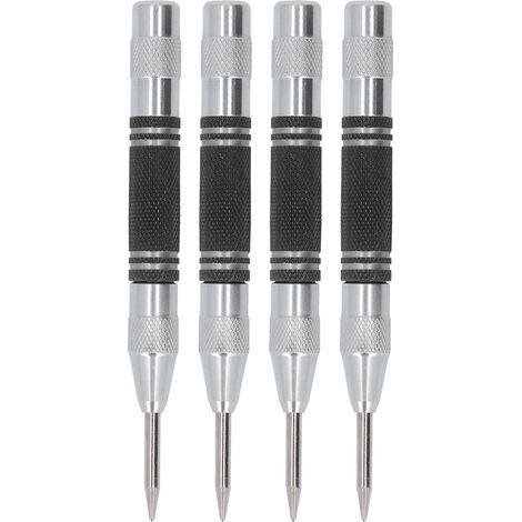 Kit de 4 poinçons automatiques en acier rapide de 12,7 cm (5 pouces) pour installation et maintenance (noir et blanc) (1/5)